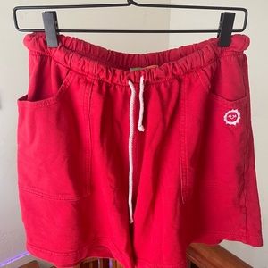 Big Bud Press Lightweight Sweat Shorts - Mustang Red - L